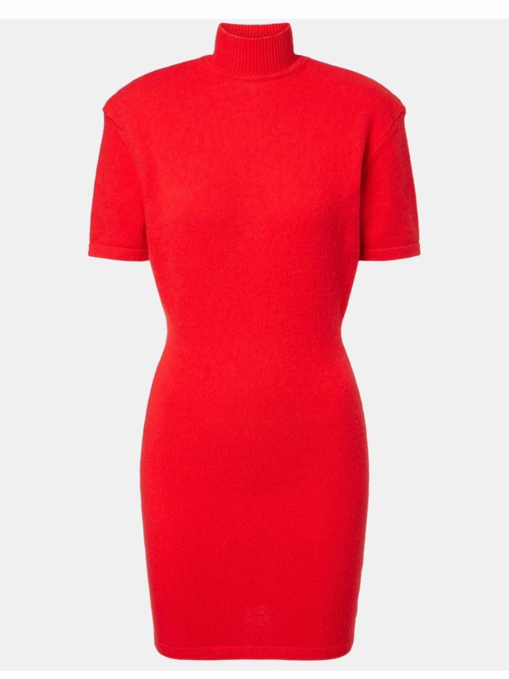 Jacquemus The Castagna Wool-blend Turtleneck Mini Dress - Women - Red Dresses